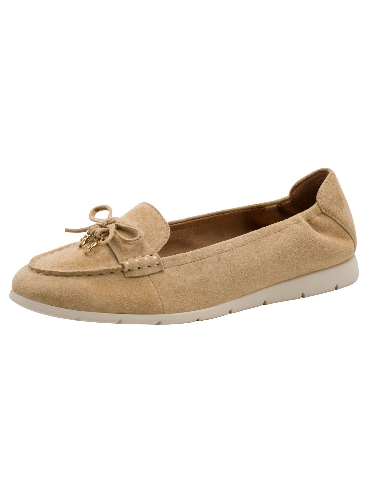 Tamaris Women's loafer flat leather brown 7.5 UK