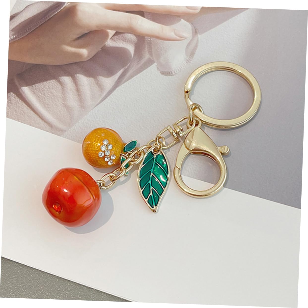 BESPORTBLE Colgante Persimón Accesorio Decorativo para Llaves Portátil Original