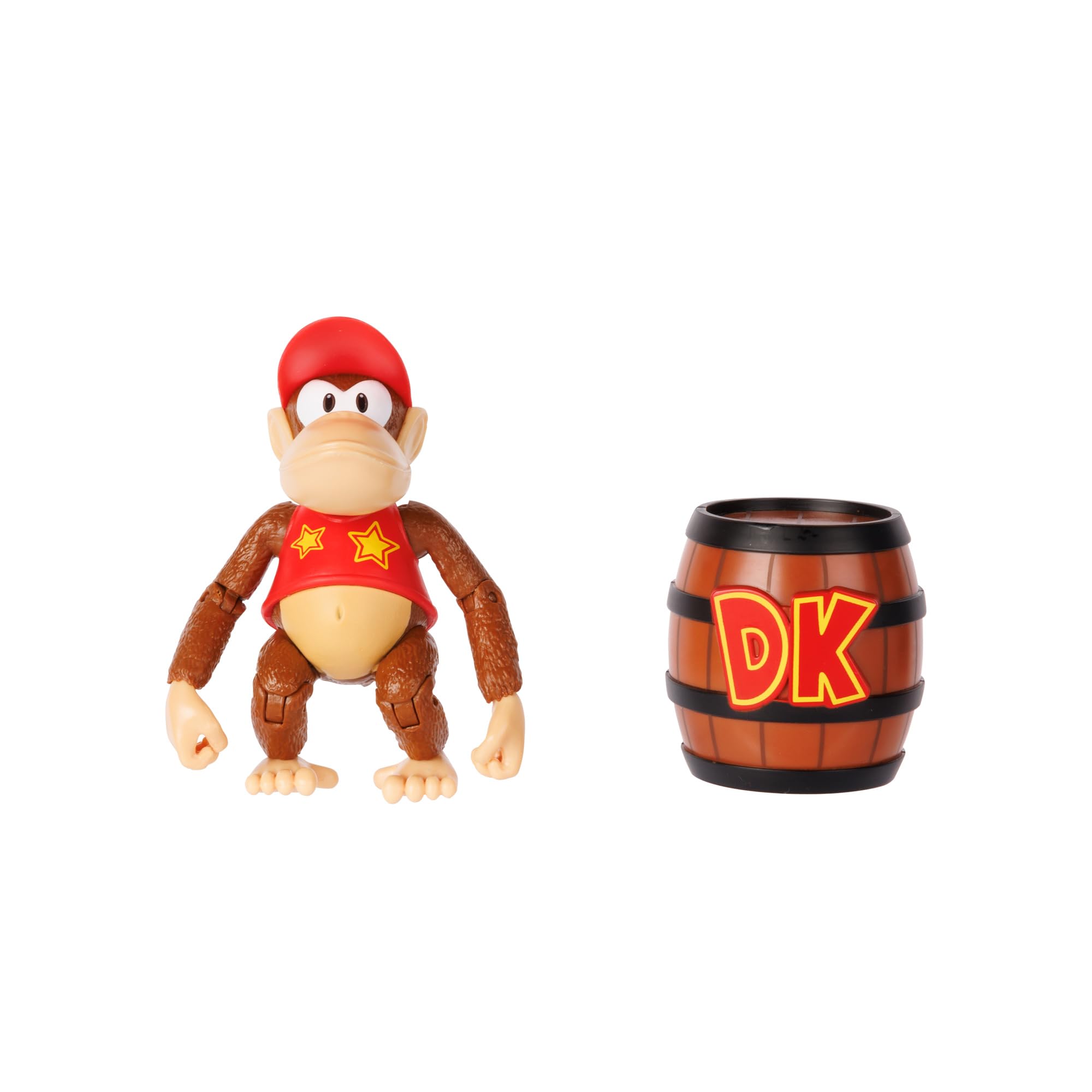 Sanei Boeki Super Mario Figure Collection Plus Diddy Kong with DK Barrel FCP-010 : Toys & Games