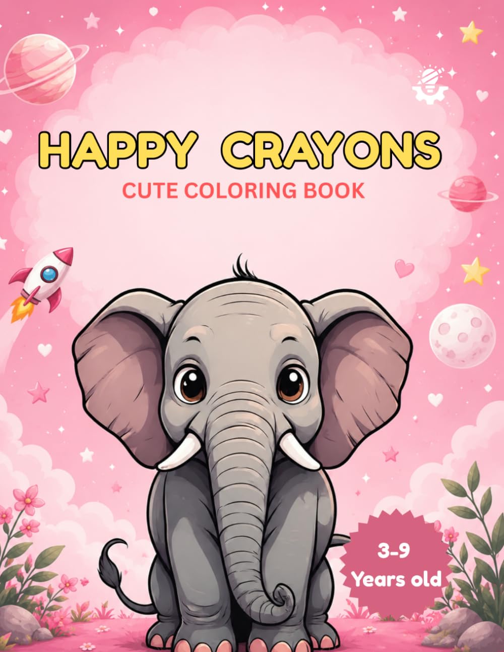 Happy Crayons: Cute Coloring Book