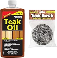 Vista 10 de STAR BRITE Aceite de teca dorada prémium de 16 onzas, sellador, conservador y acabado para teca al aire libre y otras maderas finas (085116PW)