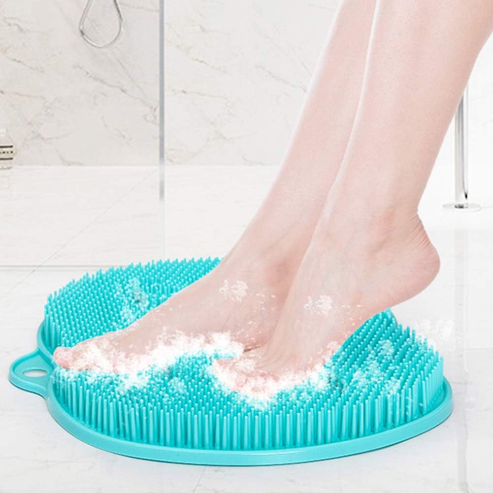 ROYPACK Shower Foot Scrubber Mat, Larger Shower Foot Scrubber Massager Cleaner with Non-Slip Suction Cups, Cleans, Smooths, Foot Scrubber for Dead Skin : Health & Household