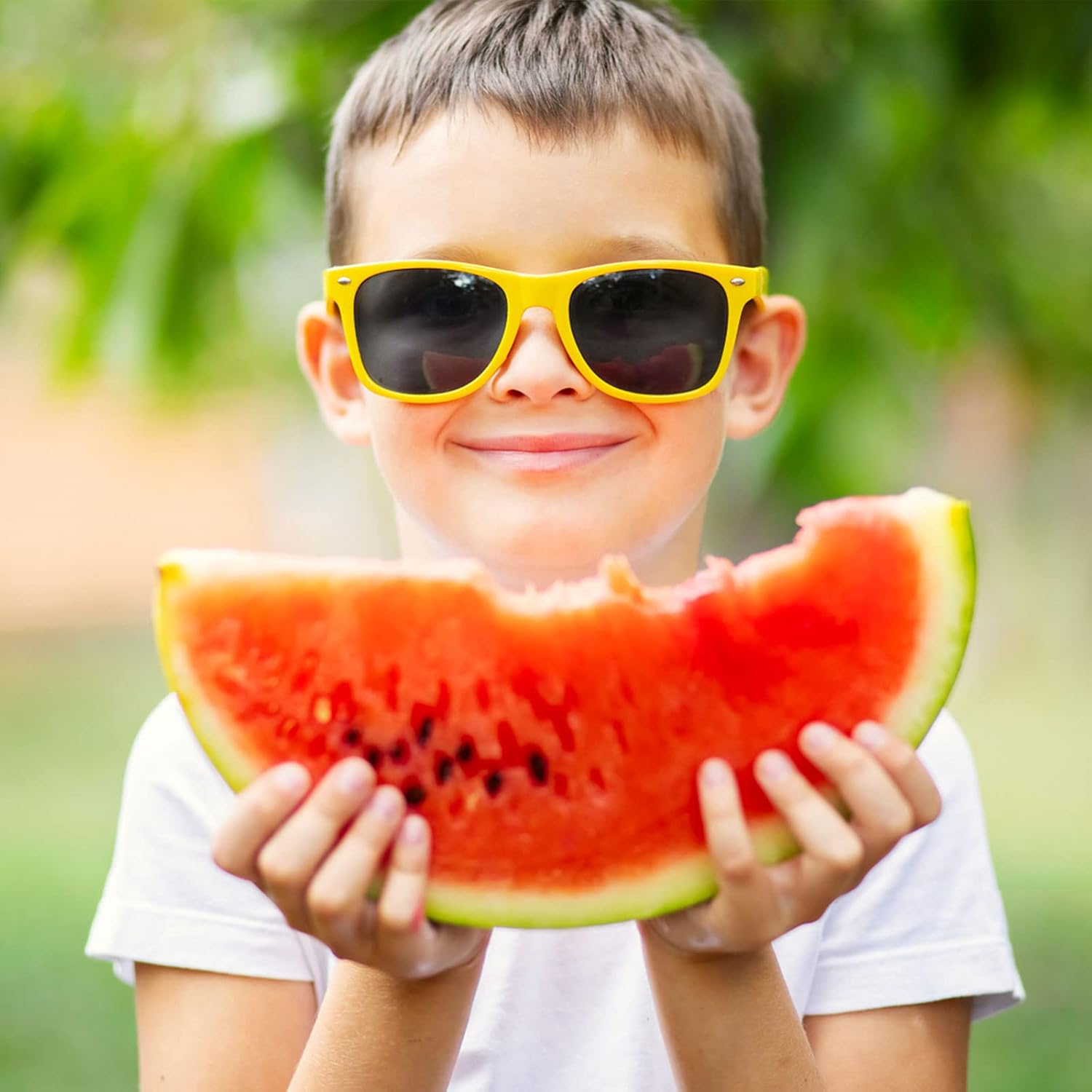 Pibupibu Kids Neon Colors Party Favor Supplies Unisex Sunglasses Pack of 8 - Image 2