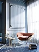 Vista 90 de Dimoon 236''x17.7'' White Thicken Peel and Stick Wallpaper Contact Paper Modern Self Adhesive Wall Paper Removable Renter Friendly Textured Solid