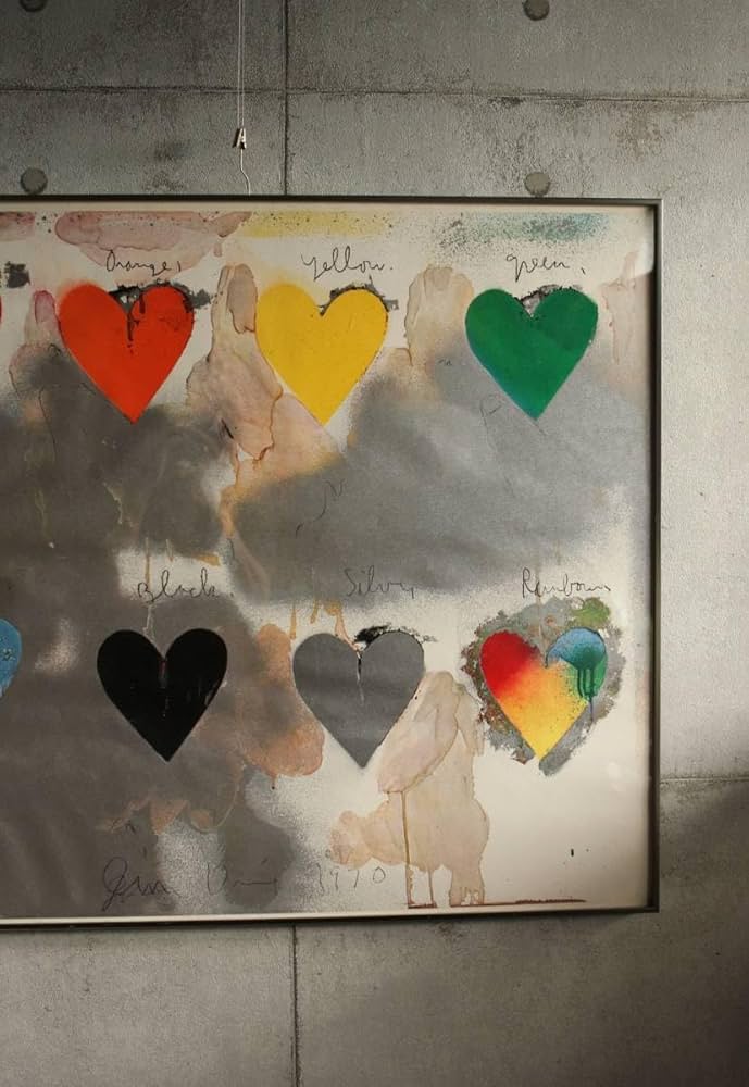 ジムダイン 8hearts オフセットシルクスクリーン ポスター ジムダイン 8hearts オフセットシルクスクリーン ポスター