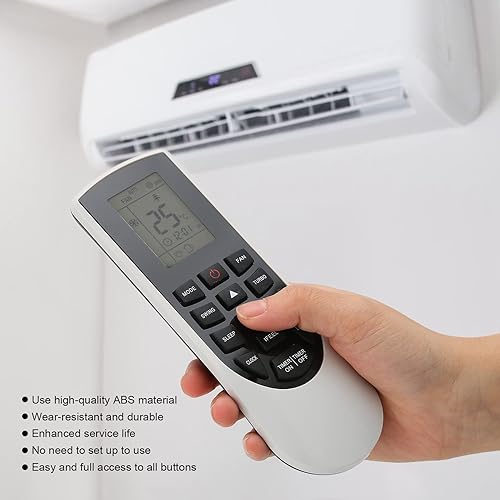 Miniatura 6 de YAN1F1 - Control remoto de aire acondicionado de repuesto para Gree VIR09HP115V1AH VIR12HP230V1AH AC aire acondicionado mando a distancia