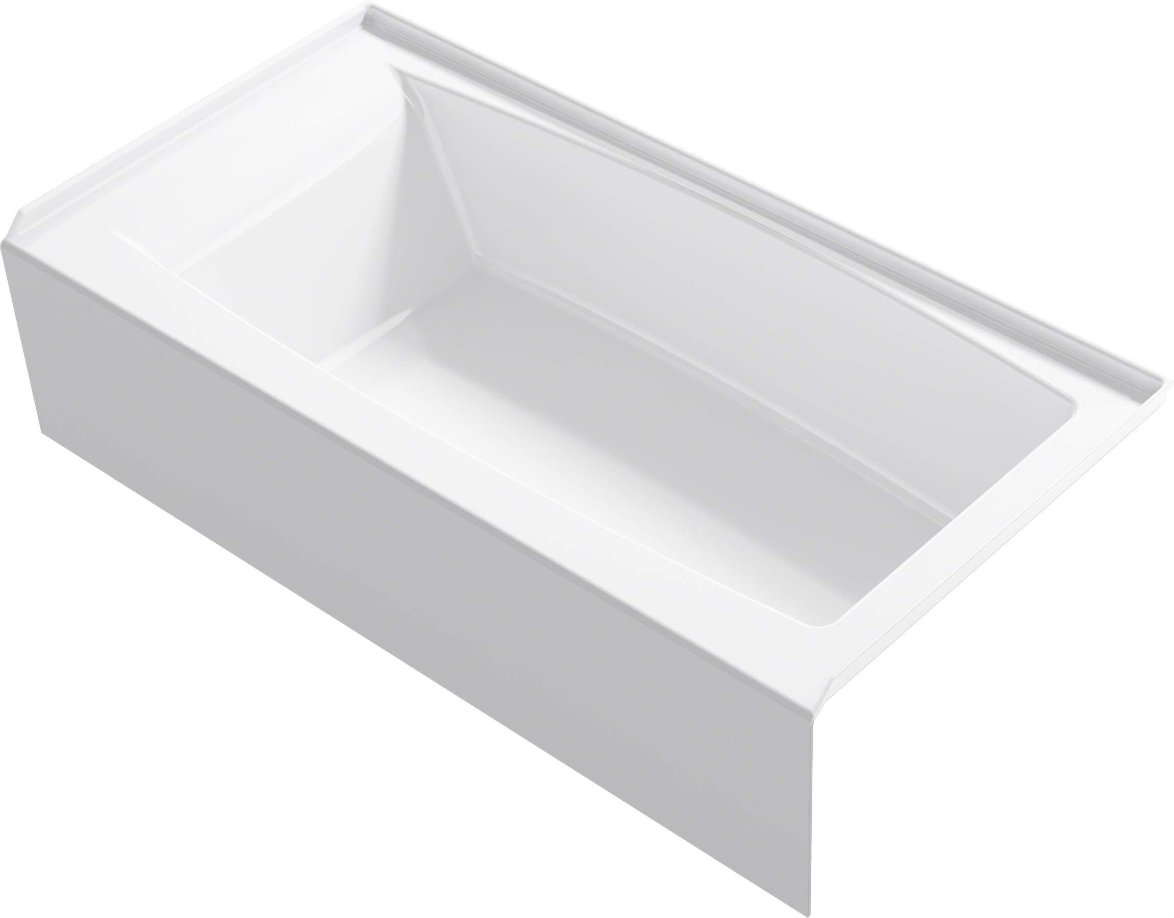 Kohler Entity 60" X 30" Alcove Bath With Integral Apron And Integral - View #5