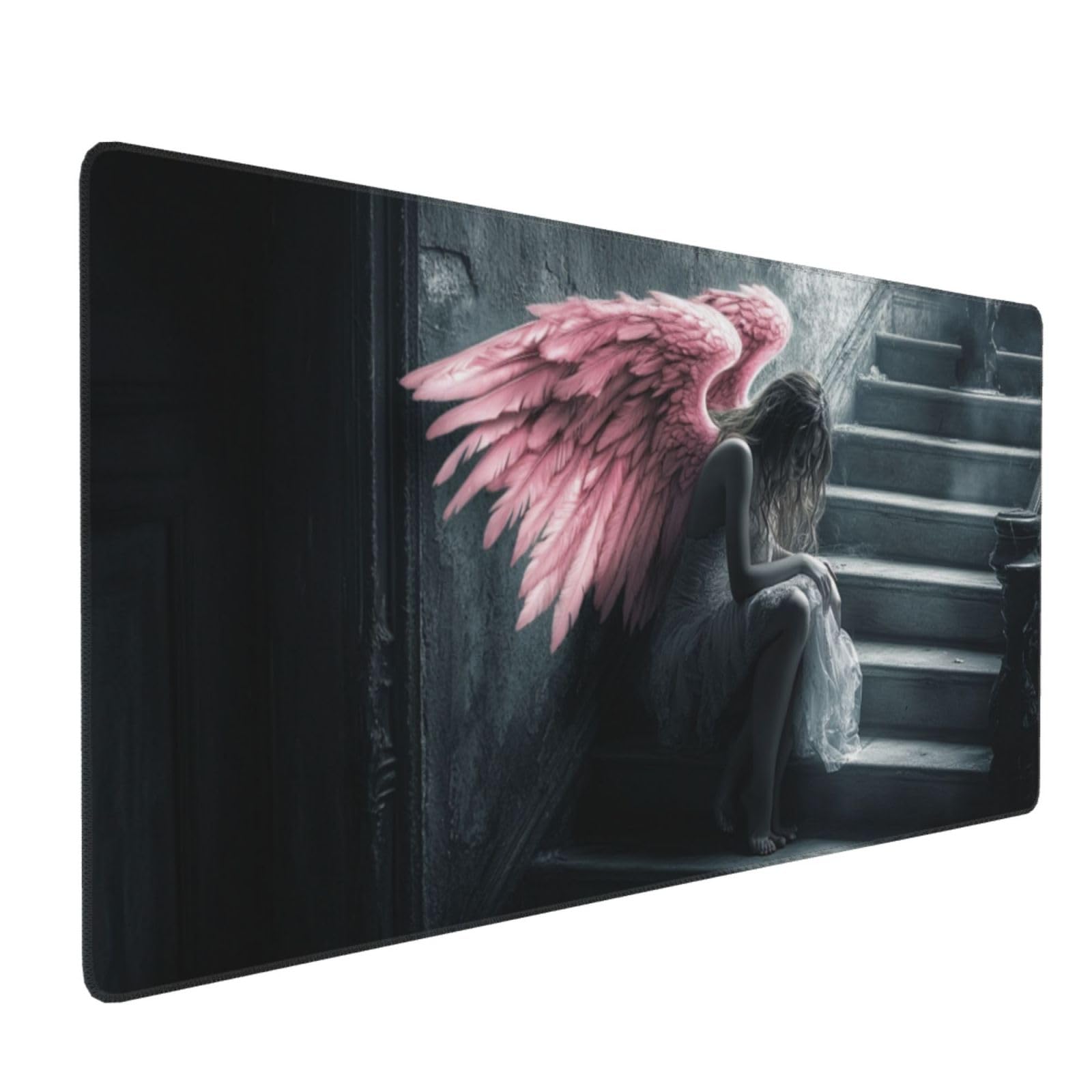 Podkładka pod mysz dla dziewczynki i skrzydła 100 x 50 cm podkładka na