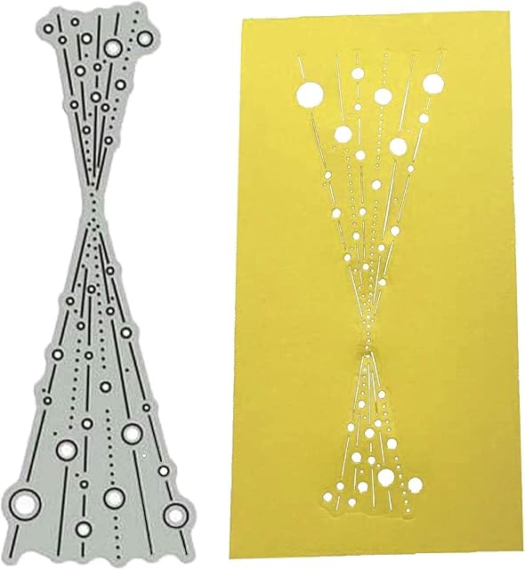 Christmas Bubble Spotty Line Cutting Dies for Card MakingCutting Dies Cut Stencils for DIY Scrapbooking Photo Album Decorative Embossing Paper Dies for Card Making Templated+Cute Brooch Pin