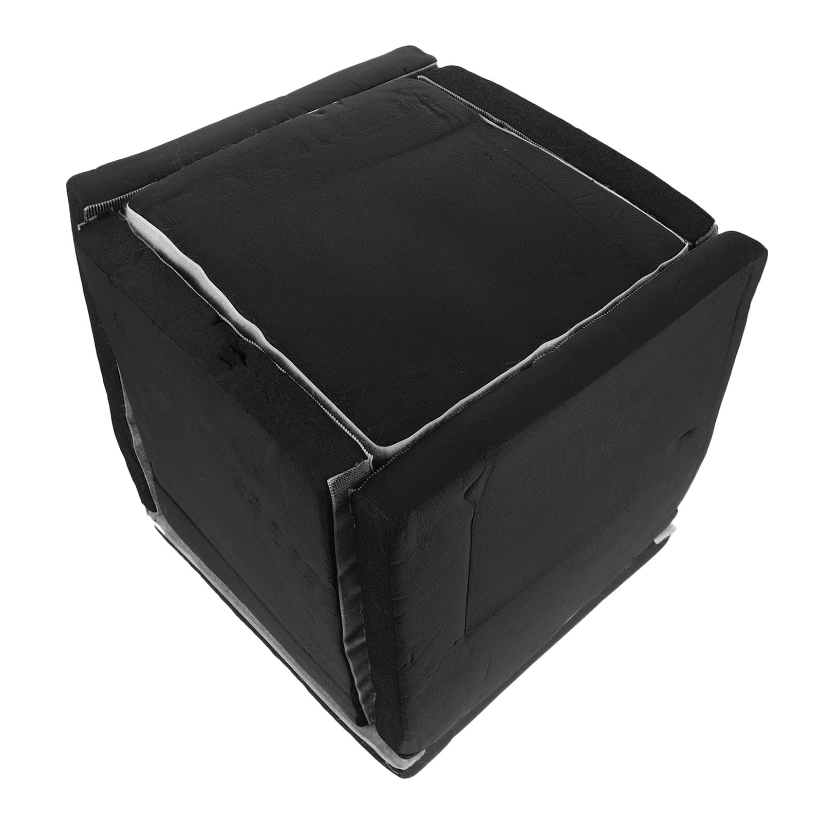 Caisson Phonique Installation Facile Pompe Piscine en Mousse Isolante Noire, Couverture Insonorisante pour Pompe Surpresseur Eau Bruit