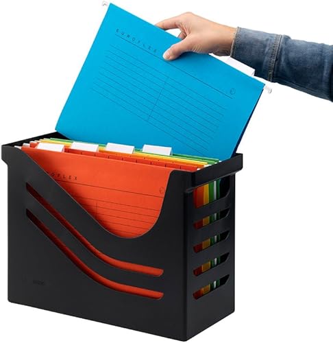 Re-Solution (Blaue Engel), Jalema 2658026997, Office box avec 5 x dossier suspendus Euroflex: gris - 2