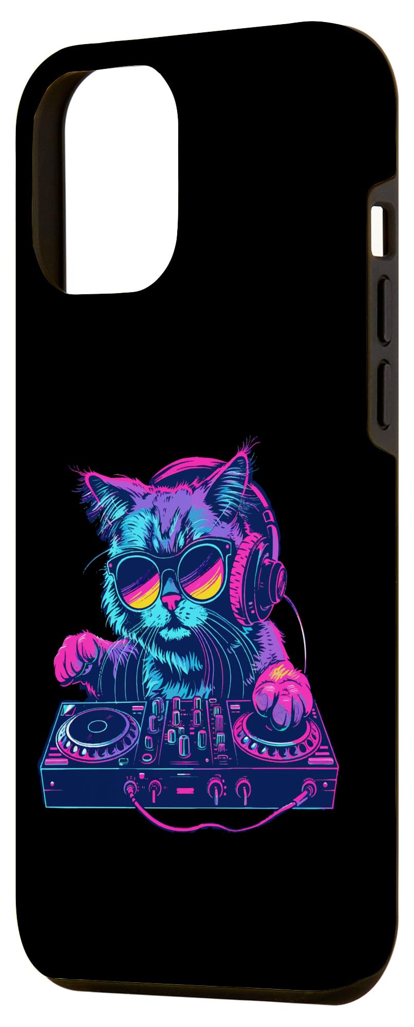 Amazon.co.jp: iPhone 14 Plus 猫 DJ ミュージシャン デザイン