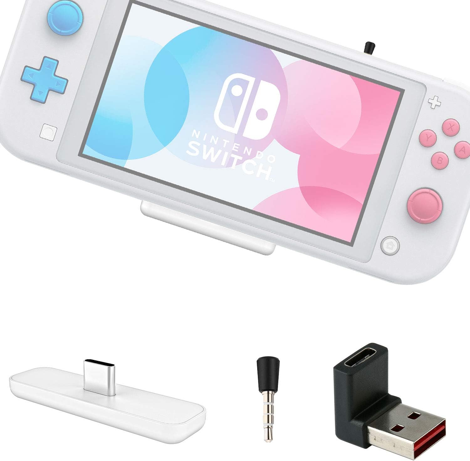 GULIkitRoute Air Pro Bluetooth Adapter for Nintendo Switch/Lite/OLED, Wireless Bluetooth Audio Transmitter with aptX Low Latency for PS5 PS4, Support Bluetooth Headphones Earphones Speakers