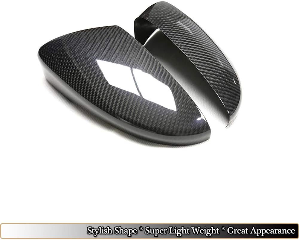 Mirror Cover fits Volkswagen VW Arteon CC Hatchback 2019-2020 Side Rearview Mirror Caps Car Exterior Outside Shell (Add-on Style, Carbon Fiber CF)