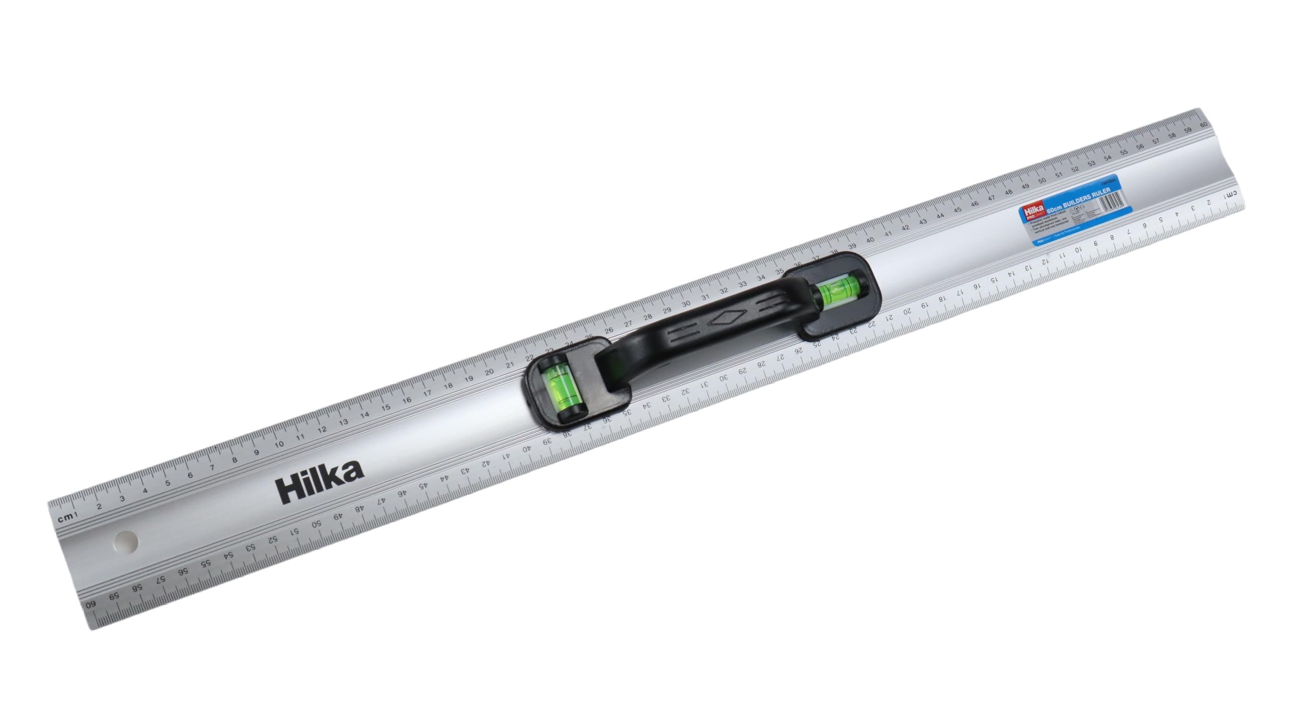 Hilka 75610060 60cm Builders Ruler, Silver - Image 3