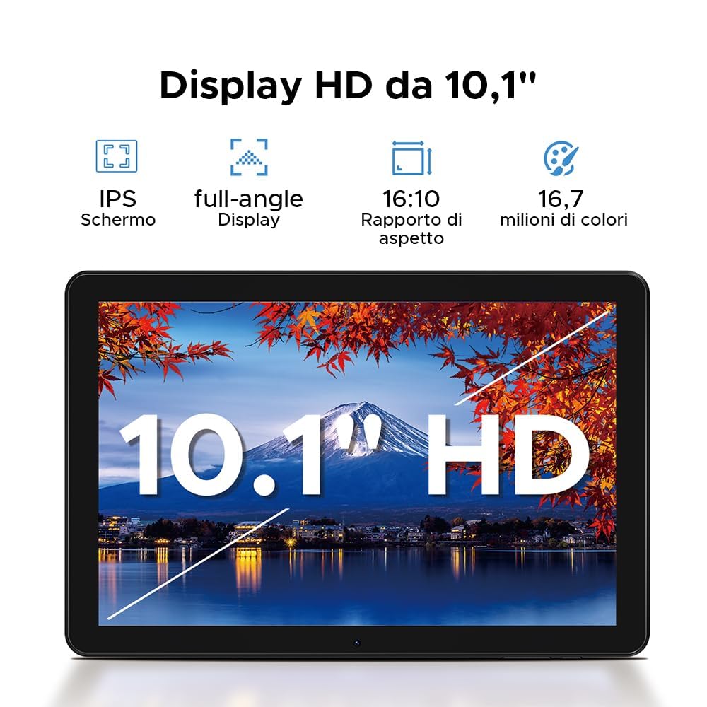 DOOGEE T10W Tablet 10 Pollici, 16GB+128GB(2TB TF) Tablet Android