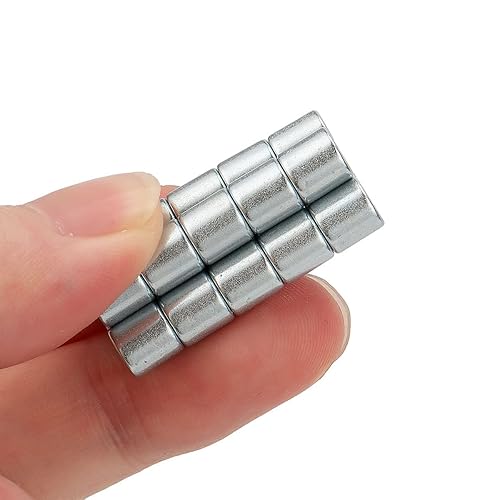 Miniatura 2 de 80 imanes para refrigerador de 14 x 14 pulgadas, cilindro pequeño permanente de tierras raras de neodimio fuerte para multiusos, nevera, pizarra,