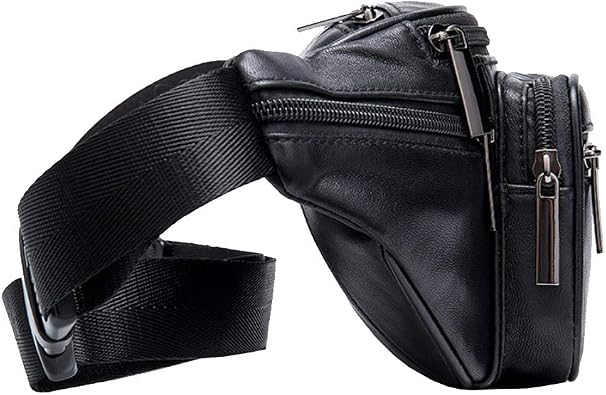 Leather Fanny Pack Waist Bag for Men Women