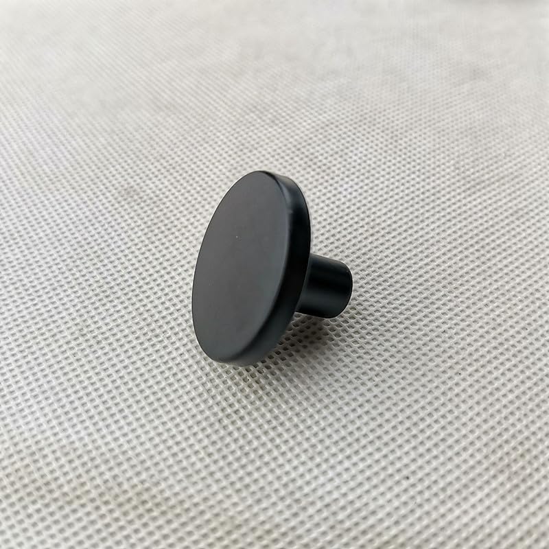Black Knob Cabinet Handle Diameter 30mm Handle| | - - (Color: 1PC)
