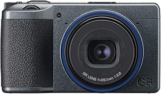 Ricoh GR IIIx Urban Edition, Metallic Gray Body with Navy Blue Ring, Digital Compact Camera with 24MP APS-C Size CMOS Sensor, 40mmF2.8 GR Lens (in The 35mm Format)
