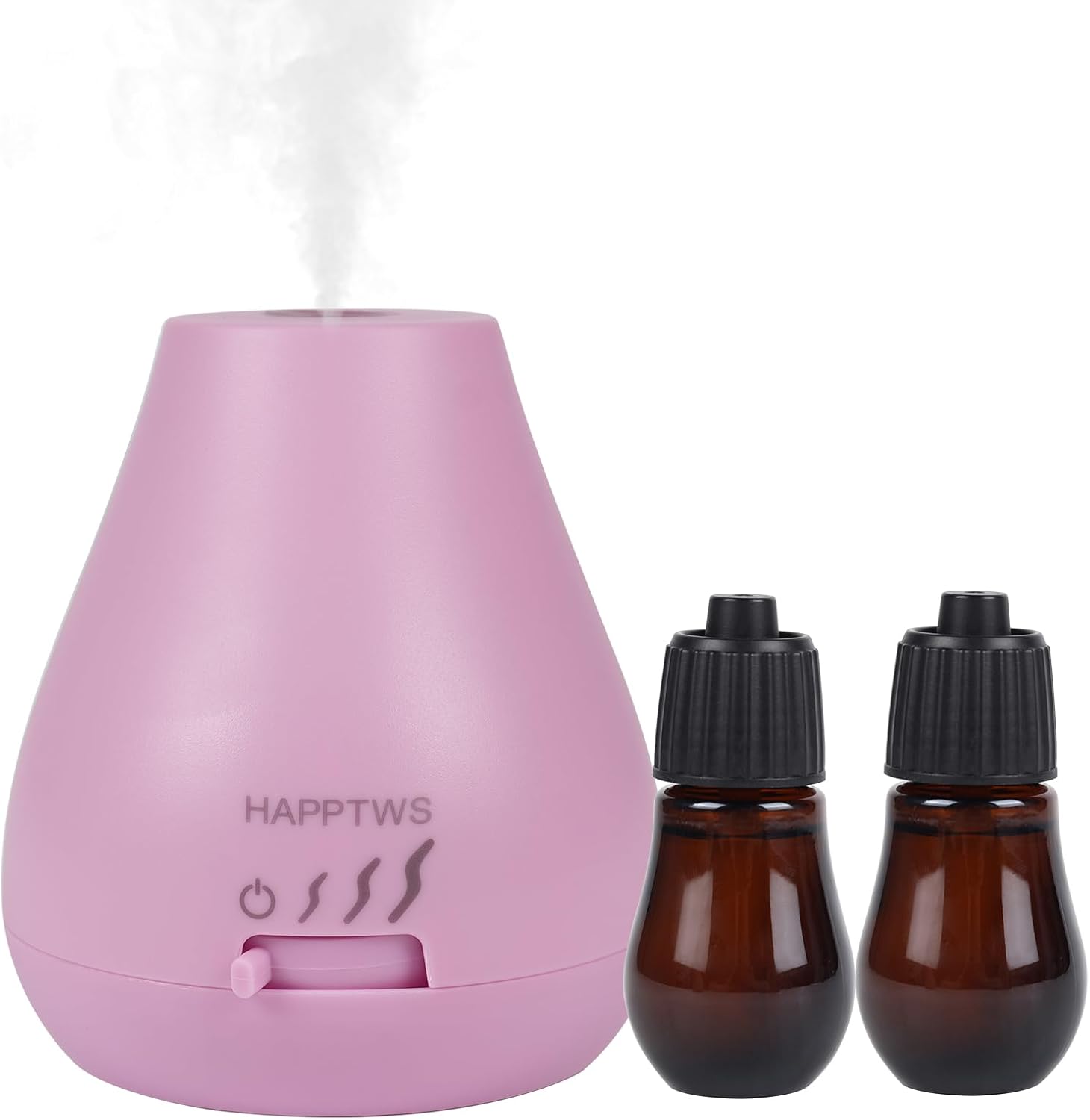 Difusor de Aceites Esenciales HAPPTWS Sin Agua, 3 Temporizadores, Portátil - Rosa