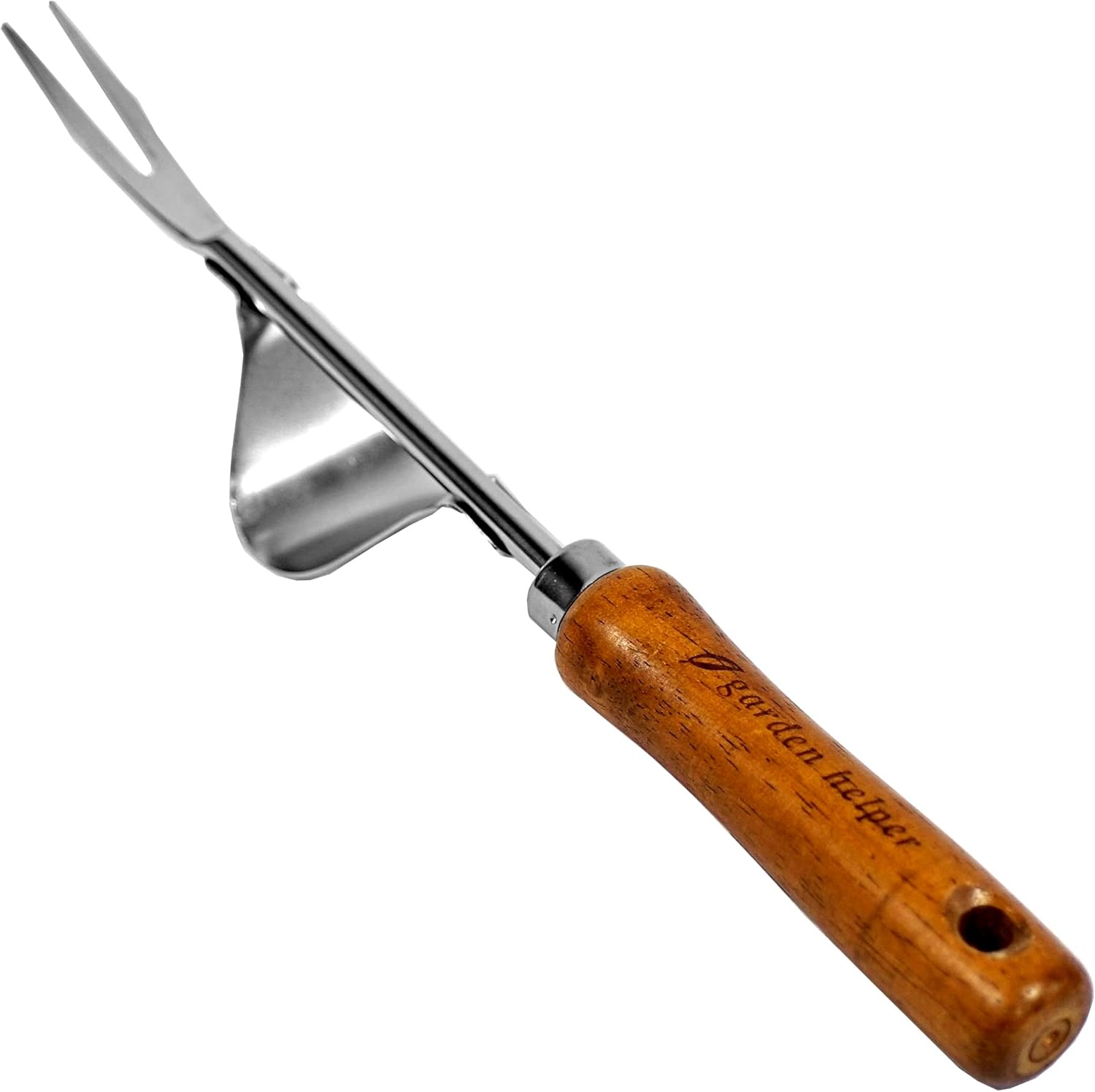 Weed Puller Heavy Duty Japanese Steel with Wood Handle, Hand Weeding Tool, Manual Weeder for Garden, Quick and Easy Weed Pull Tool, Made in Japan, Silver : Patio, Lawn & Garden