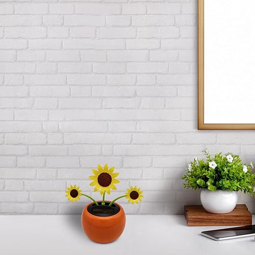 Miniatura 4 de Littryee Girasol bailarín solar, juguetes solares que bailan solares, juguetes de flores bailarinas que funcionan con energía solar, juguete de flor