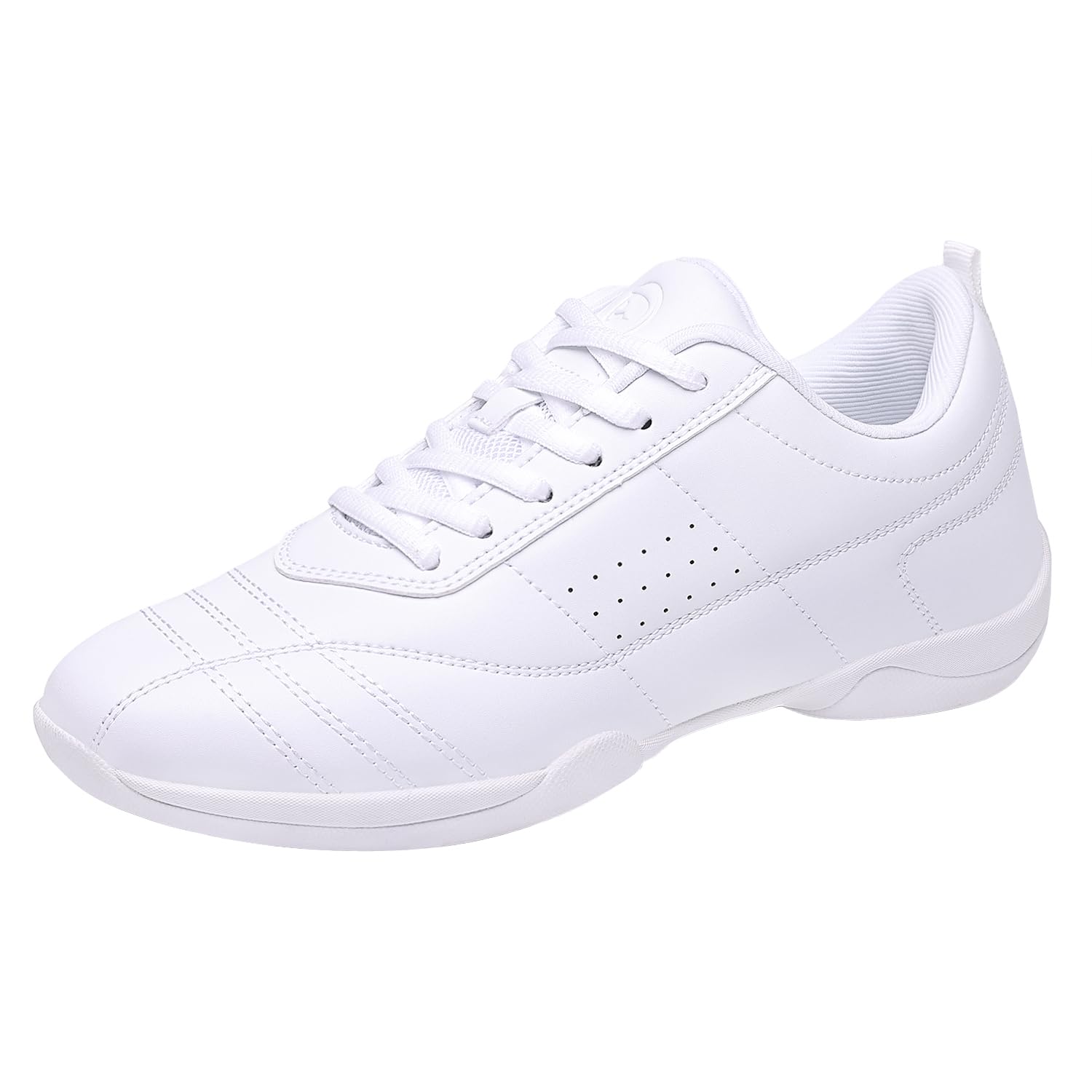 DADAWEN Damen Cheerleading Schuhe Mädchen Sneaker Weiß