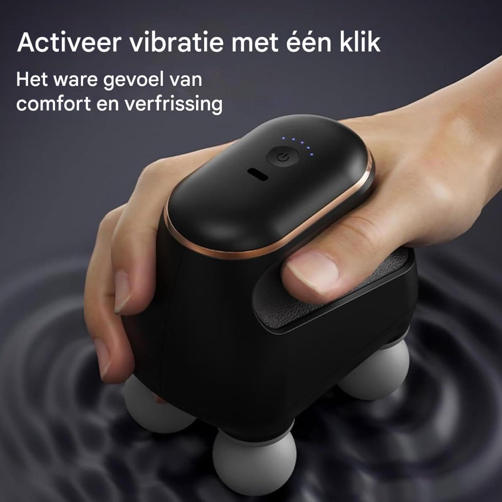 Deep Tissue Massager – ABS 10,2x13,5cm | Full Body Percussion Massage Tool, Tragbares Rückenmuskelentspannungsgerät für Sportler, Frauen, Männer, Familienerholung zu Hause und im Fitnessstudio