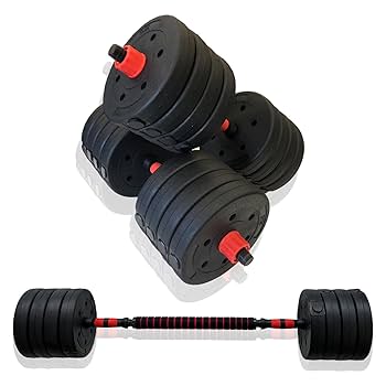 ダンベルセット 25kg×2個セット 計50kg 可変式 バーベルも可能 B23 ダンベルセット25kg×2個セット 計50kg 可変式 バーベル可 RITA23