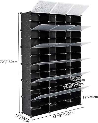 Miniatura 6 de DDOY Organizador de zapatos resistente caja de zapatos que ahorra espacio almacenamiento de zapatos a prueba de polvo fácil montaje caja de zapatos