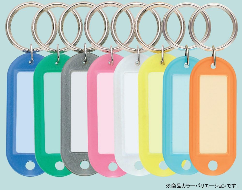 42 17mm naphthoquinone-210WX10 10-pack body 62 25 4mm card size Kokuyo key ring type name tag for double-sided printing large white (japan import)