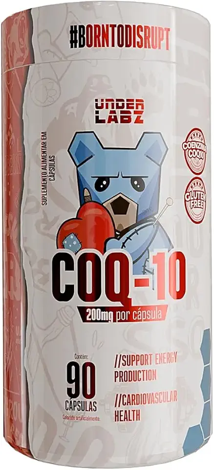 COQ-10 - Coenzima Q10 (200mg) 60 capulas | Ultra-Concentrada - Under Labz | Antioxidante, Energia, Saúde e Clareza Mental - Suplemento Premium sem Glúten