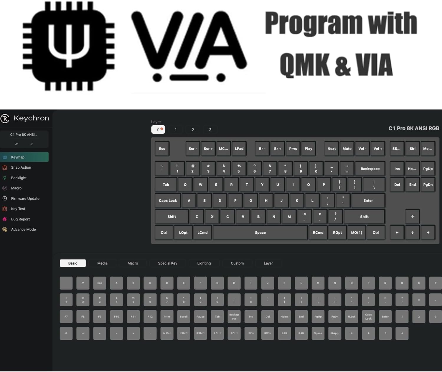 Amazon | Keychron C1 Pro 有線メカニカルキーボード 8K Hz ポーリング