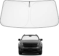Vista 169 de Proadsy 2025 - Parasol para parabrisas actualizado con ajuste personalizado para Nissan Rogue 2014-2020, protector plegable de 4 capas