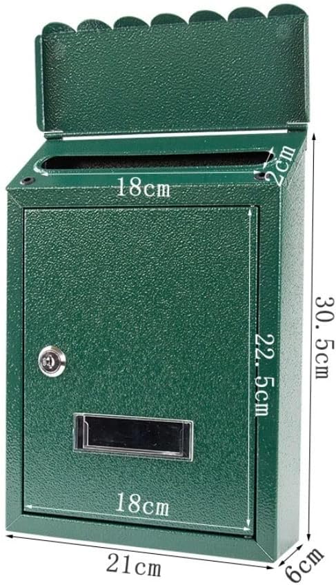 Wall Mounted Mailboxes for Outside,Mailboxes for Outside Wall Mount,Mailboxes & Accessories, Letterbox Posts Wall Mount Mailboxes Galvanized Steel Mail Drop Collection Boxes Package Lockers