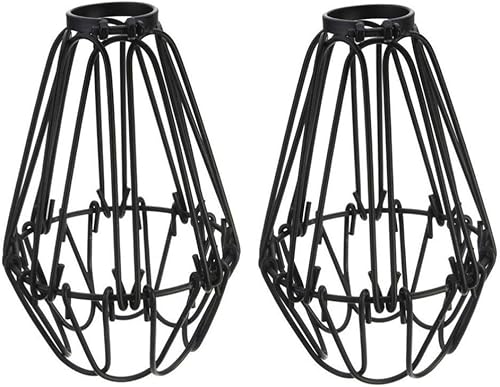 Miniatura 2 de FOMIYES Lámpara colgante Cubierta de alambre Pantalla de lámpara industrial Protector de metal para ventilador de techo Lámpara de hierro Sombra