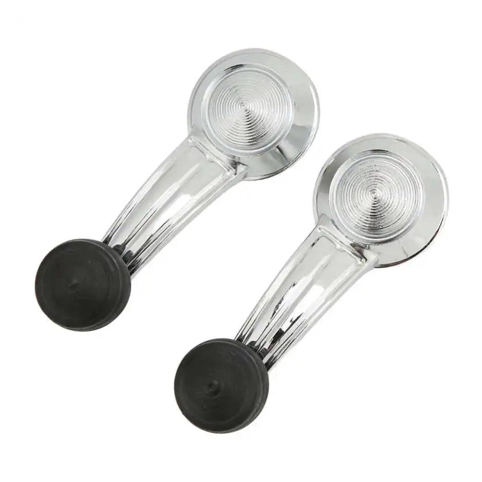 SAMWDK Glass Lifter Car Interior Parts 2piece Inside Door Crank Handles Chrome Window Crank Handle Metal Fit for Cadillac for Cimarron for Eldorado Car Window Regulator