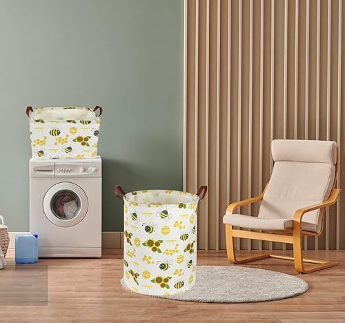 Miniatura 6 de Contenedores rectangulares de almacenamiento para niños, organizador de canasta de abejas. Cestas de almacenamiento impermeables con revestimiento