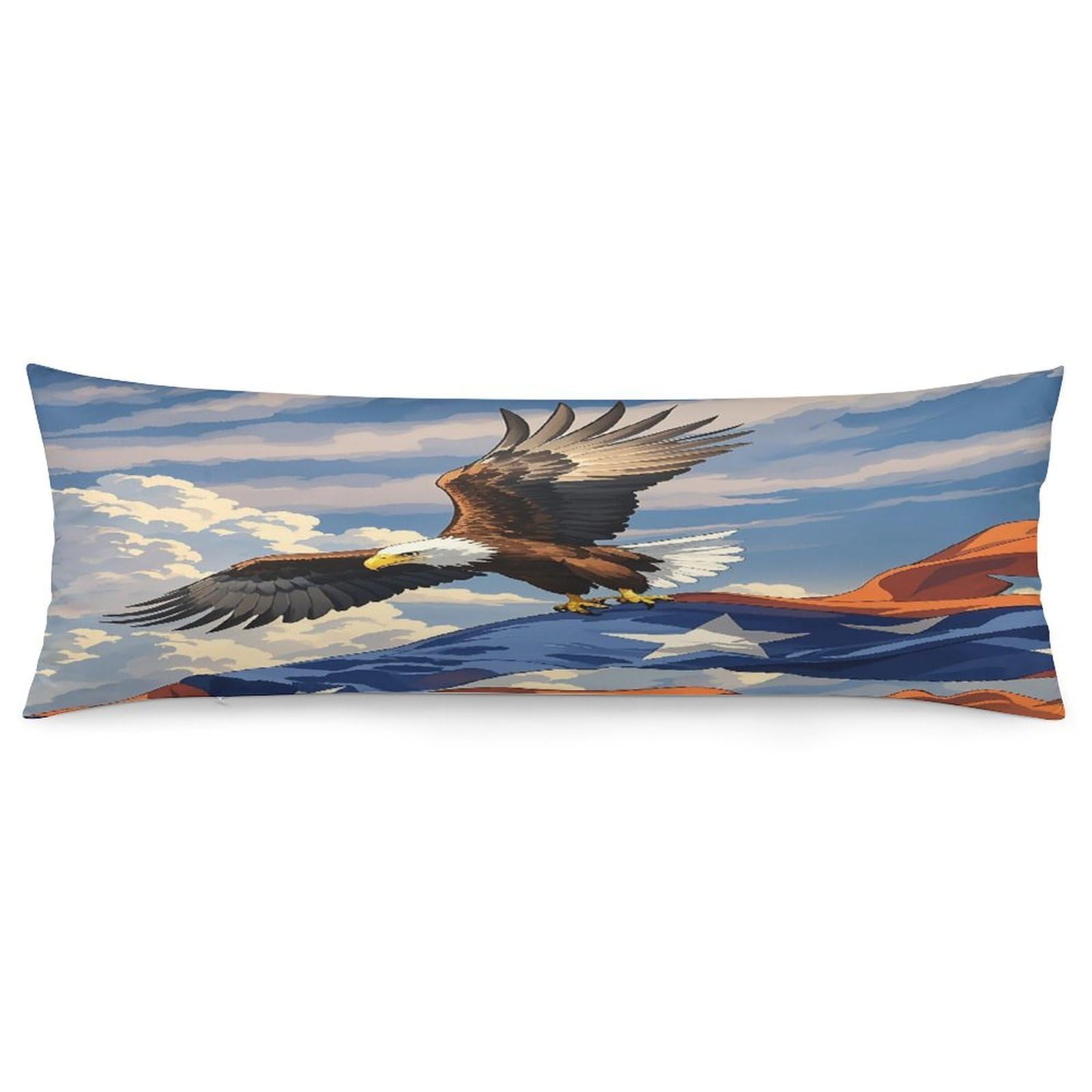 Aircraft Plane at Sunset Pillowcase Decorative Long Body Pillow Case Soft Breathable Body Pillow Cover Modern Large Pillowcase Cute Body Pillow Pillowcases for Bedroom Couch 18.9 X 53 Inch
