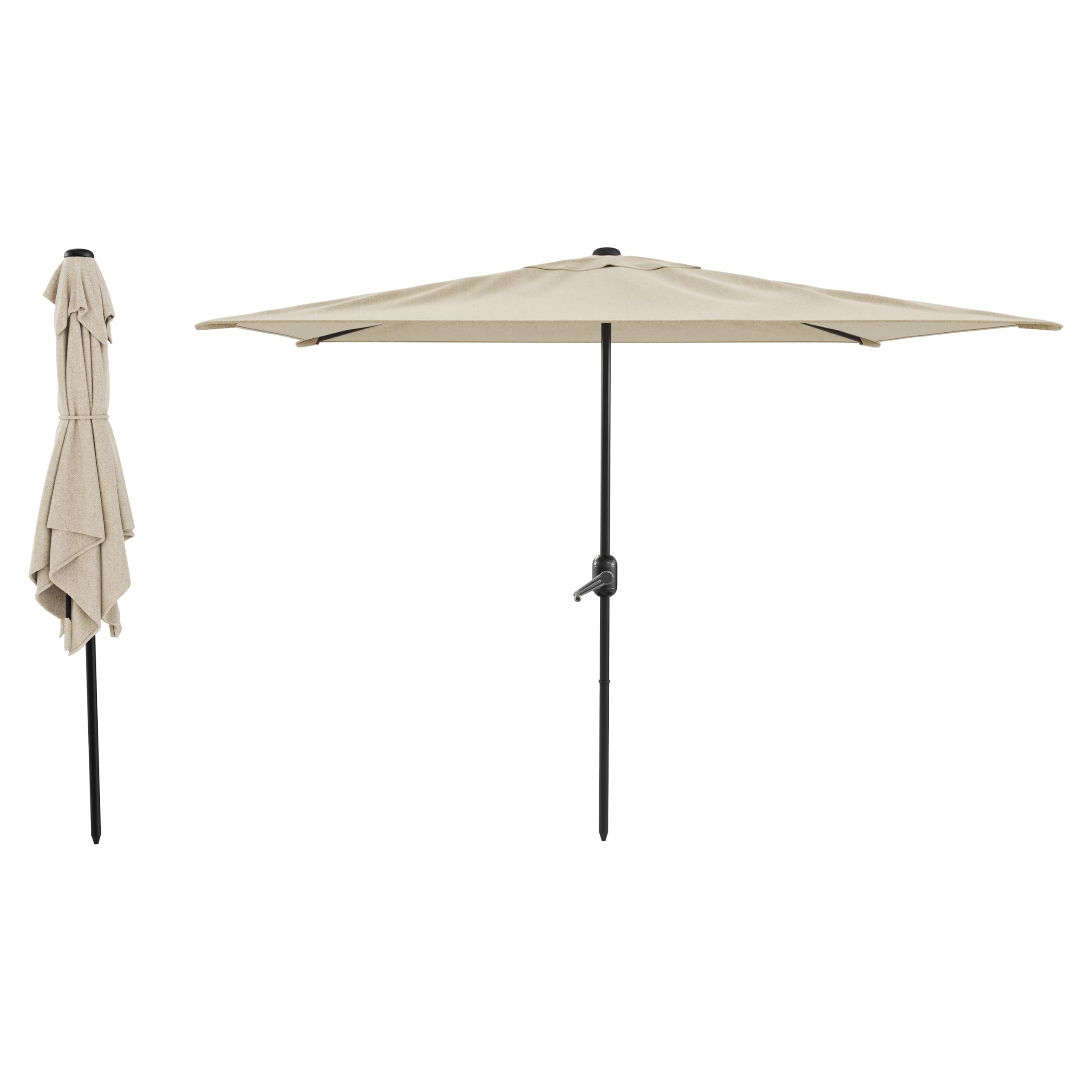 Arreditaly Ombrellone Rettangolare 3 x 2 M Da Giardino Parasole Per Balcone Con Air Vent Apertura A Manovella Anti UV Idrorepellente Per Mare Spiaggia Piscina Terrazzo Design Bahamas