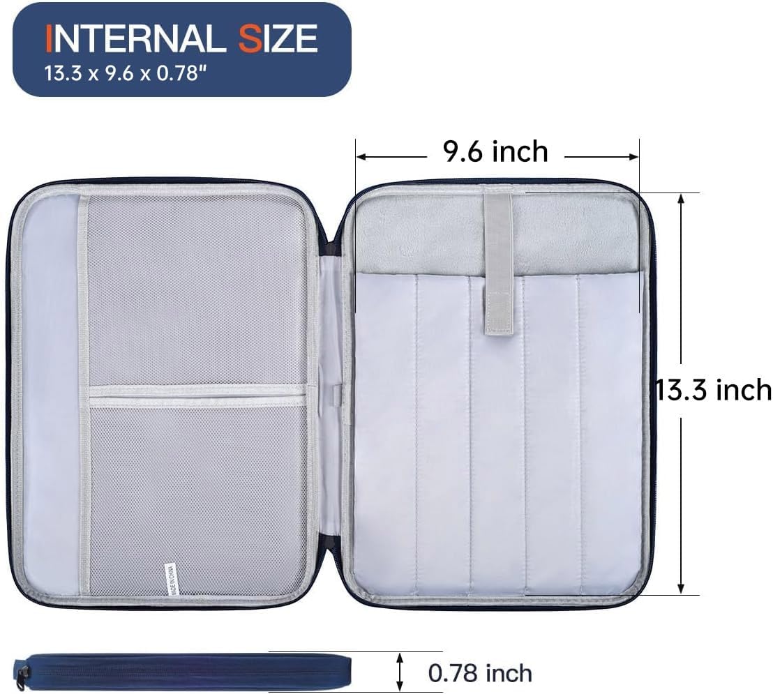 13 inch Laptop Case Sleeve Compatible with 2025-2022 MacBook Air 13-Inch M4 A3240 / M3 A3113 / M2 A2681, Apple New MacBook Air 13.6 Shockproof Protective Bag - Blue 13 Inch Blue image 2 of 7 B0F1YLQPZN