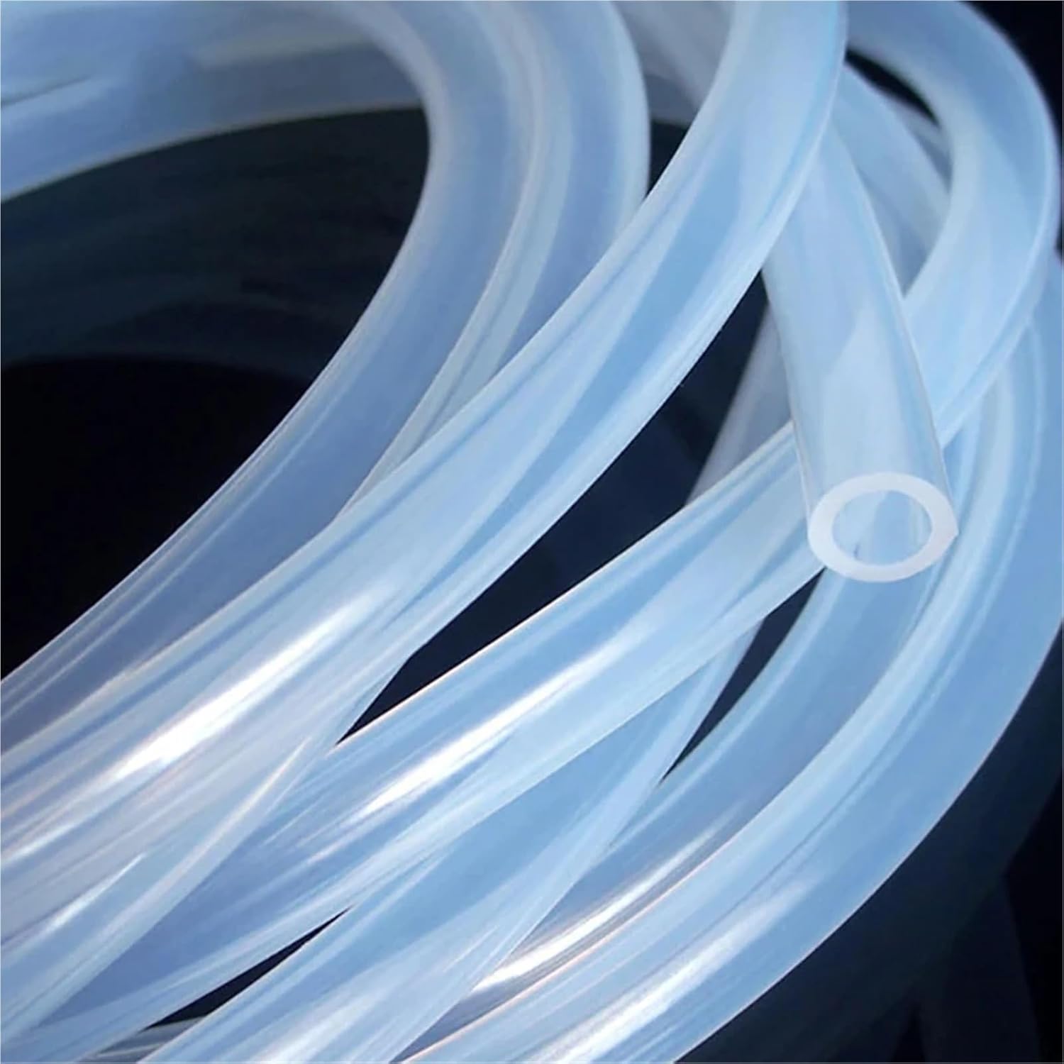 Beer Line 6pcs Silicone Hose 1M Non-Toxic Clear Beer Tubing Homebrew Kegerator Liquid Line(8x12)