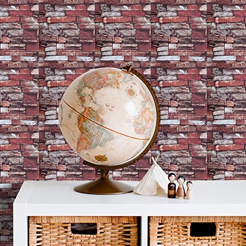 20 Pcs Orange Foam Brick 3D Wallpaper Sticker, Self Adhesive Film Brick Peel And Stick Wall Panels For Home, Bedroom, Living Room, Kitchen Brick Wall Backdrop Waterproof Dirt-Proof Decoration #TOP7