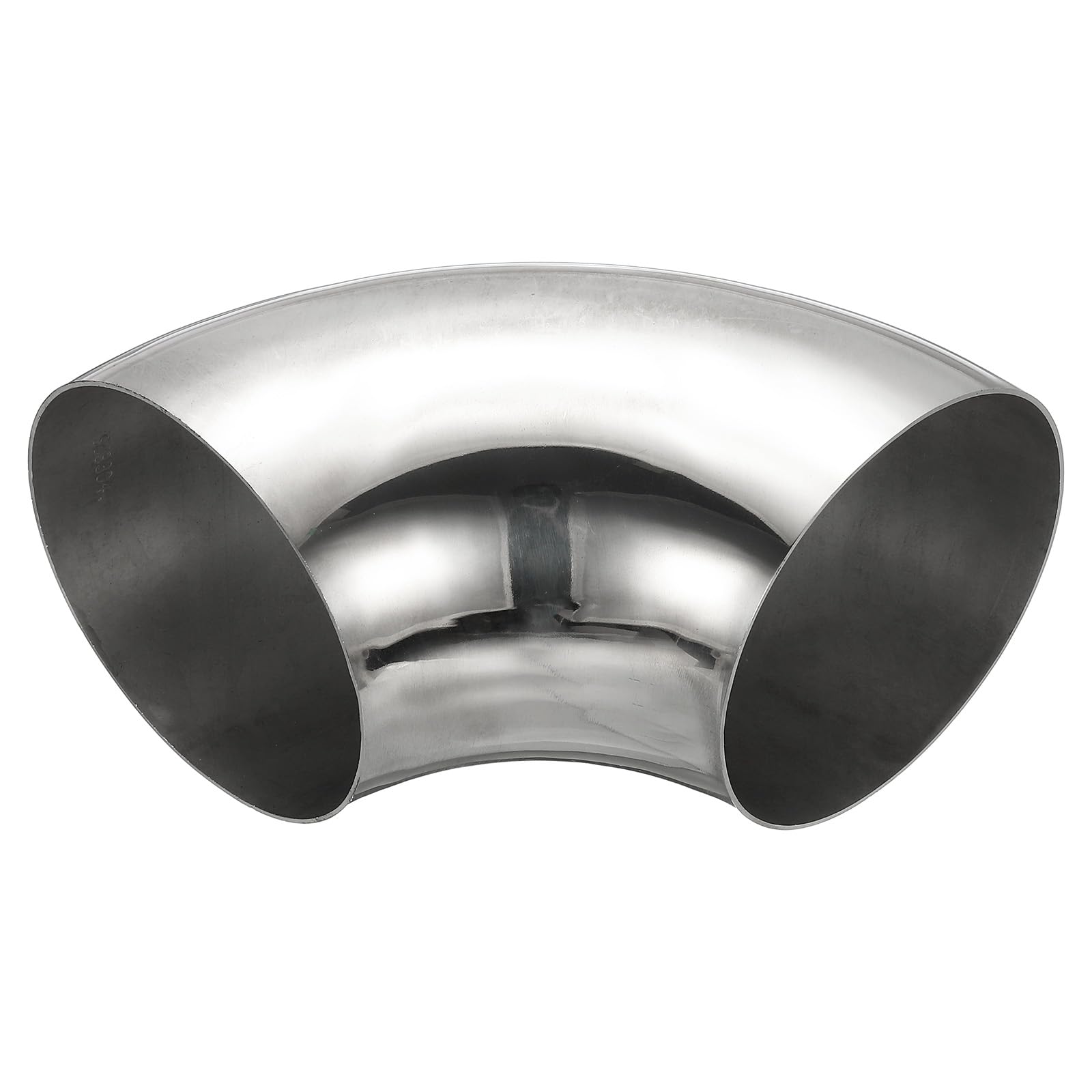PATIKIL 1 Stück Edelstahl Rohrbogen 90 Grad Bogen, 108mm ID Stahl Auspuffbogen Auspuffrohrverbinder Edelstahlbogen 304 Edelstahl Rohr für Auspuffrohr Treppengeländer Auto HVAC