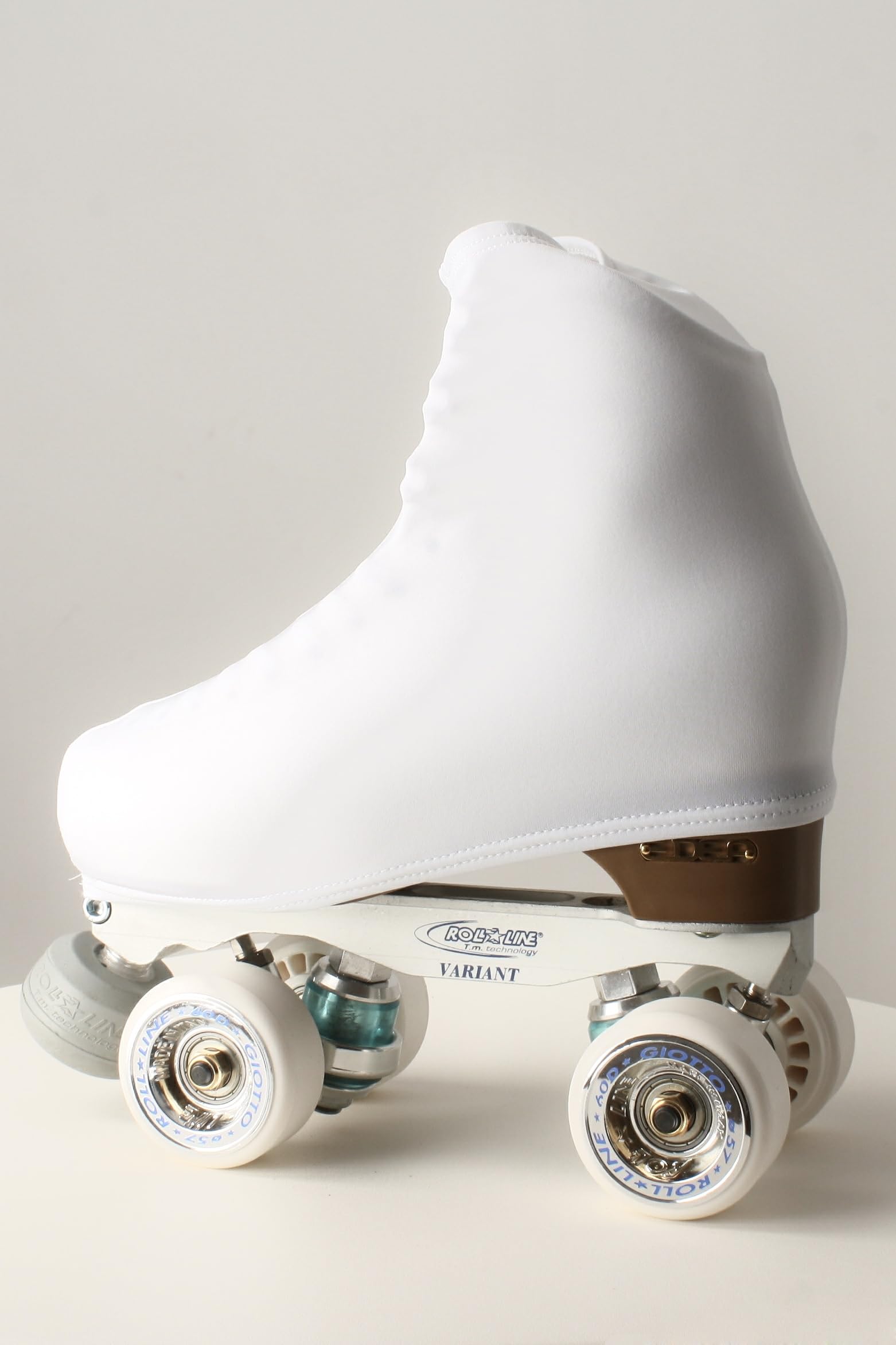 Genérico CRLSPORT Cubre patín para niña y Mujer, Funda PatinSkate, Professional Skating, Patinaje Hielo,artístico o en línea. 180 Densidad. Talla Universal Adulto y niños. Color Blanco.