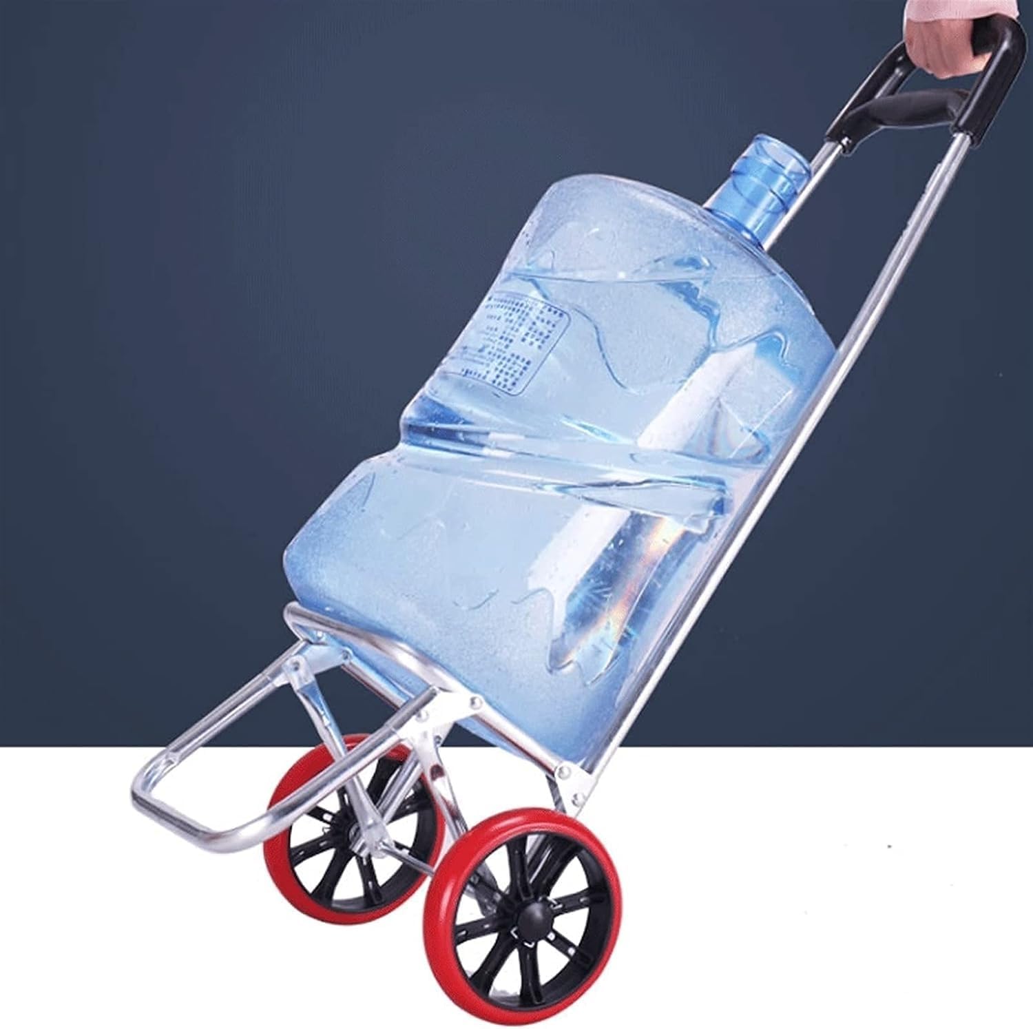 Movable Hand Trucks Folding Shopping Trolley Cart Stair Climbing Cart with Removable Waterproof Canvas Bag for Shopping Luggage Office Utility Cart/Blue, Upgrade K Red(Upgrade Red)