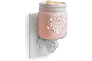 Plug-in Wax Warmer, Decorative Mason Jar Fragrance Heater for Home