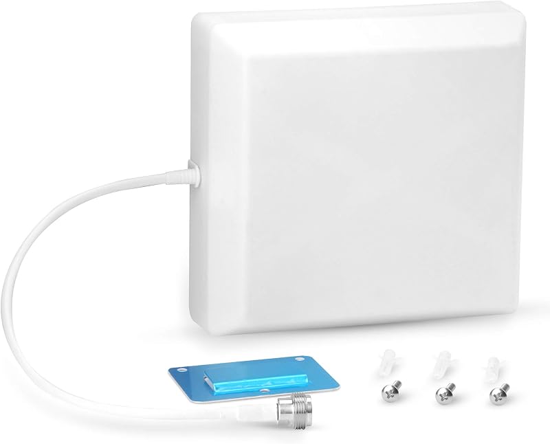Indoor Wall Mount Panel Antenna, Cell Phone Signal Boosters with N-Female Connectors for Home 2G, 3G, 4G, 5G (698-4000Mhz)