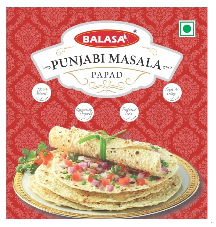 Balasa Premium Punjabi Spicy Masala Papad (200 GMS Packet) (B09HTMW9H7) Amazon Price History, Amazon Price Tracker